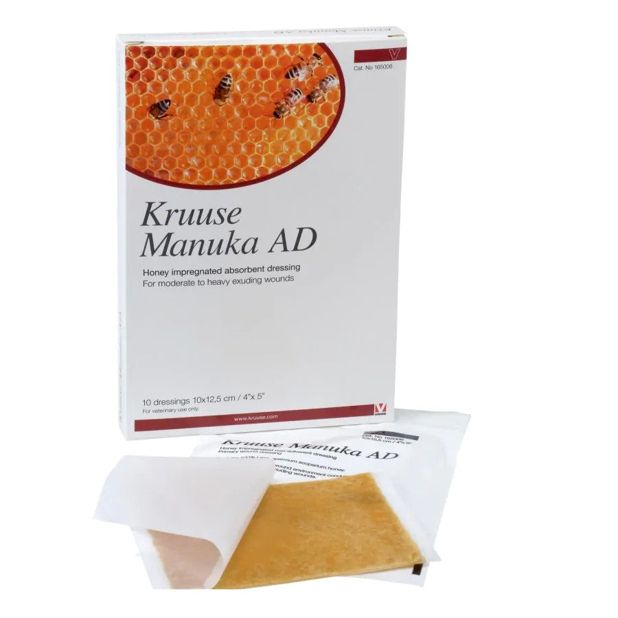 Kruuse Manuka AD klebende Wundauflage 10x12,5cm 10 Stk.