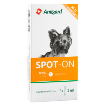 Amigard Spot-on Hunde bis 15kg 3 x 2ml