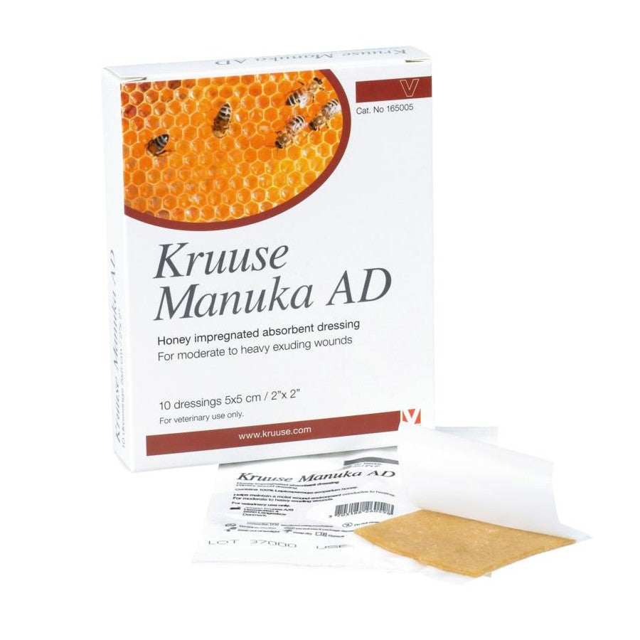 Kruuse Manuka AD klebende Wundauflage 5x5cm 10 Stk.